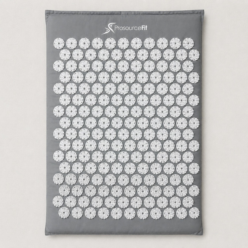 ProsourceFit Acupressure Mat for Back‎ Neck Pain Relief Muscle Relaxation Gray